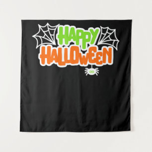Spider Gift   Happy Halloween Colourful Cute Spide Tapestry