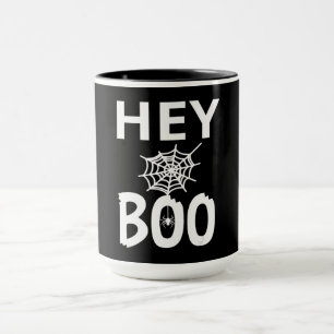 Spider Gift   Hey Boo Halloween Funny Spider Web Mug