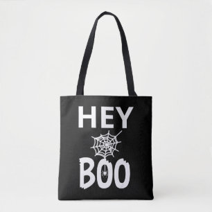 Spider Gift Hey Boo Halloween Funny Spider Web Tote Bag