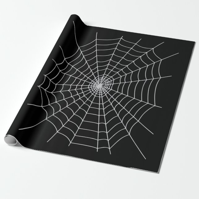 Spider Gift | Huge Spider Gift Lover Wrapping Paper (Unrolled)