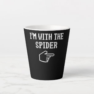 Spider Gift   I'm With The Spider Costume Matching Latte Mug