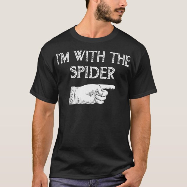 Spider Gift | I'm With The Spider Costume Matching T-Shirt (Front)