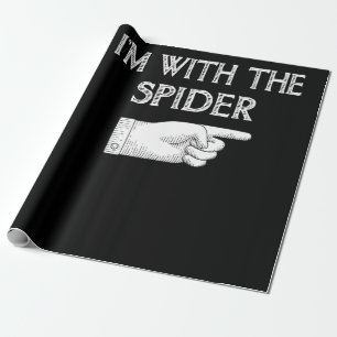 Spider Gift   I'm With The Spider Costume Matching Wrapping Paper
