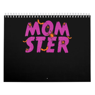 Spider Gift MOMSTER Spider Net And Bat Halloween Calendar