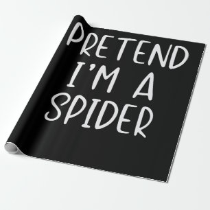 Spider Gift Pretend Spider Costume Halloween Lazy Wrapping Paper