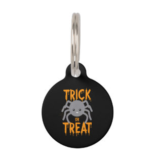 Spider Gift Spider - Trick Or Treat- Halloween Pet Tag