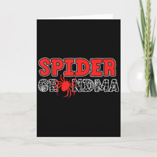 Spider Grandma Spidey Birthday Matching Family Chr Card