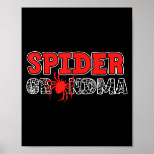 Spider Grandma Spidey Birthday Matching Family Chr Poster
