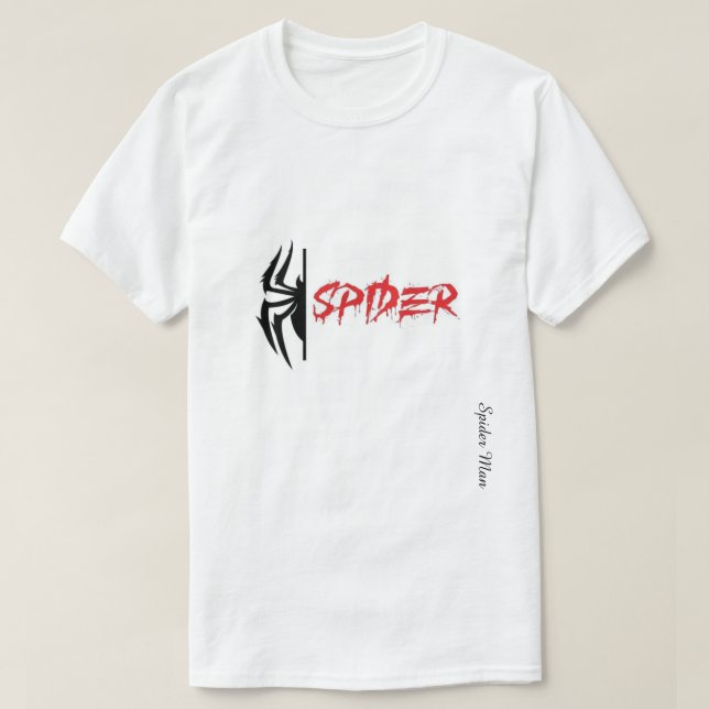 Spider Graphic Unisex T-Shirt – Typography Mix (Design Front)