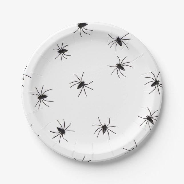 Spider Halloweeen Paper Plate (Front)