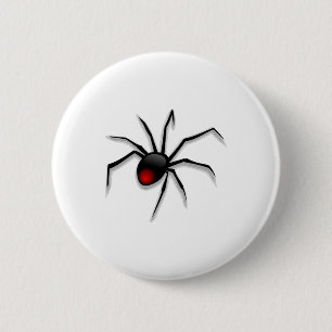 spider halloween 6 cm round badge