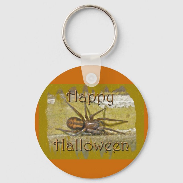 Spider Halloween Holiday Coordinating Items Key Ring (Front)