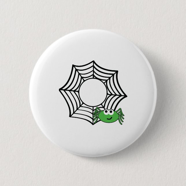 Spider halloween t shirts halloween 6 cm round badge (Front)