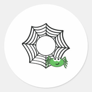 Spider halloween t shirts halloween classic round sticker