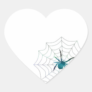 Spider Heart Sticker