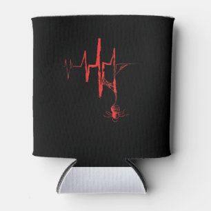 Spider Heartbeat Halloween Party Red And Bloody Can Cooler