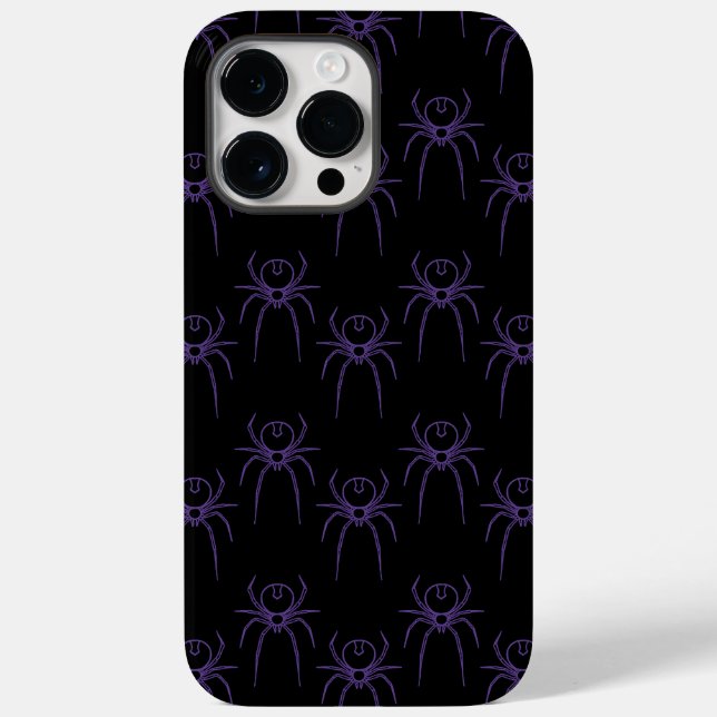 Spider in Purple and Black Case-Mate iPhone Case (Back)