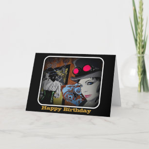 'Spider in the Gear' Birthday Card