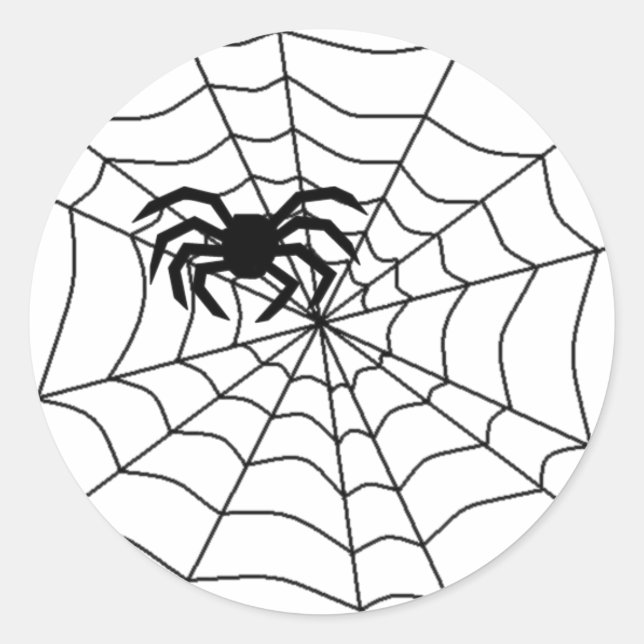 spider in web stickers (Front)