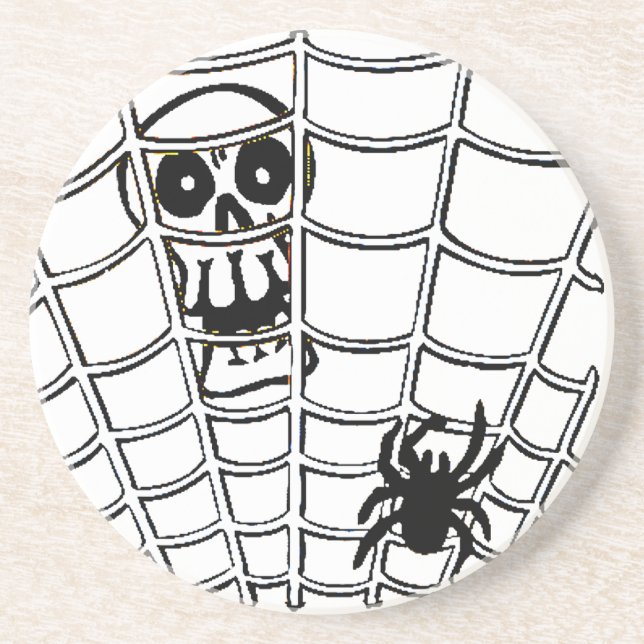 Spider in Web with Skull Coaster (Front)
