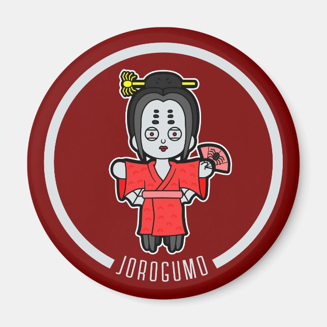 Spider Lady Jorogumo | Japanese Yokai Magnet (Front)