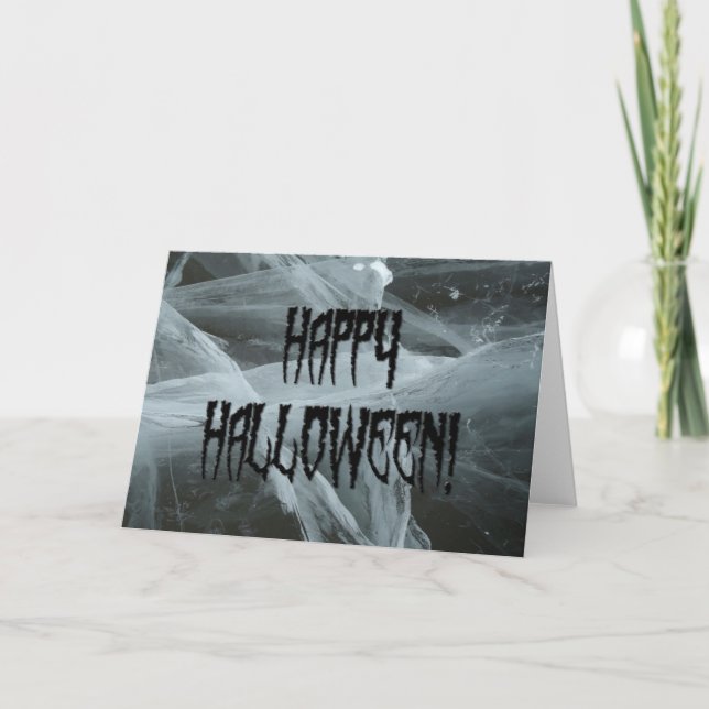 Spider Leg Halloween and Eerie Background Card (Front)