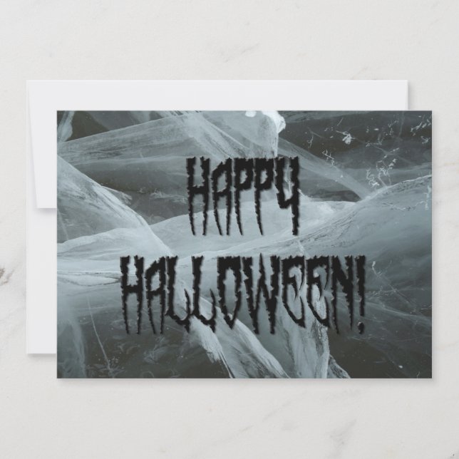 Spider Leg Halloween and Eerie Background Invite (Front)