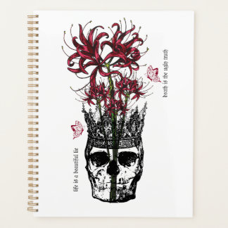 spider lily skull planner