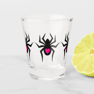 Spider love shot glass