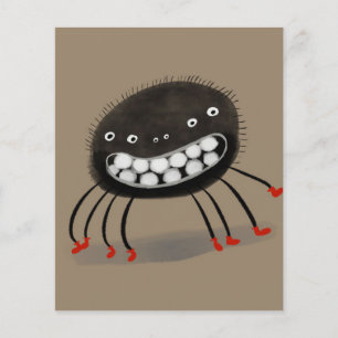 Spider Lovers Gift   A Smiling Spider Monster Flyer