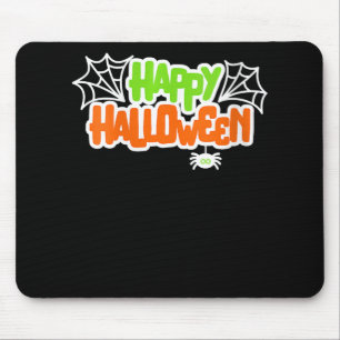 Spider Lovers Happy Halloween Colourful Cute Spide Mouse Pad
