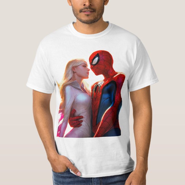 Spider-Man and Spider Gwen T-Shirt (Front)