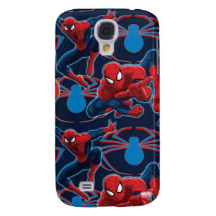 Spider-Man and Spider Logo Pattern Samsung Galaxy S4 Cover