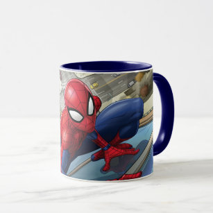 Spider-Man   Climbing Up Building Mug