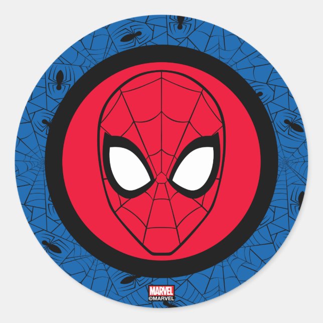 Spider-Man | Head Logo Classic Round Sticker | Zazzle
