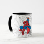 Spider-Man in Centre of Web Mug<br><div class="desc">Check out this 90's retro Spider-Man graphic,  featuring Spider-Man in the centre of a large spider web!</div>