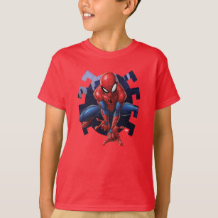 Spider-Man Leaping Out Of Spider Graphic T-Shirt