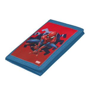 Spider-Man Leaping Out Of Spider Graphic Tri-fold Wallet