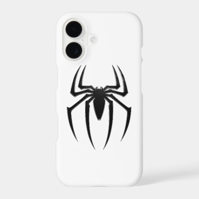 Spider Man | Minimal Black Web iPhone Case (Back)