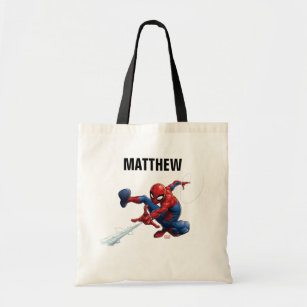 Spider-Man Web Slinging By Train Tote Bag