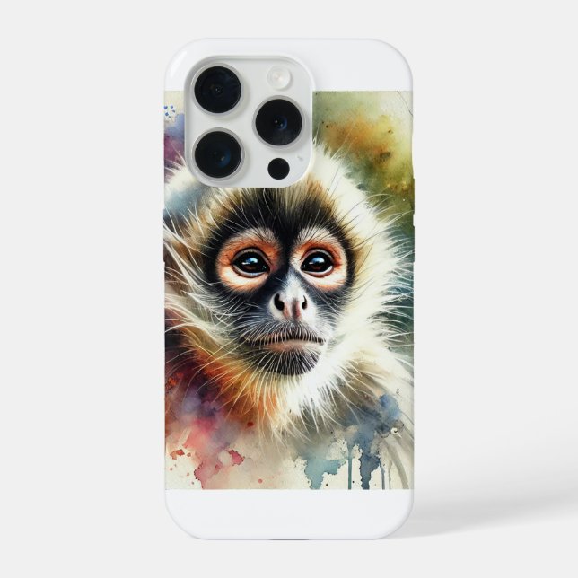 Spider Monkey in the Canopy 030924AREF116 - Waterc iPhone Case (Back)
