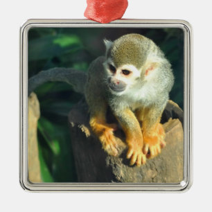 Spider Monkey Metal Tree Decoration