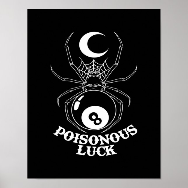 Spider Moon Poisonous Luck Poster (Front)