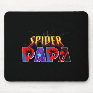Spider Papa Shirt Birthday Fathers Day Halloween C Mouse Pad