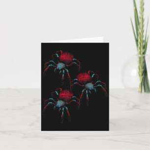 Spider Phobia Spider 3d Woman Women Man Child Girl Card