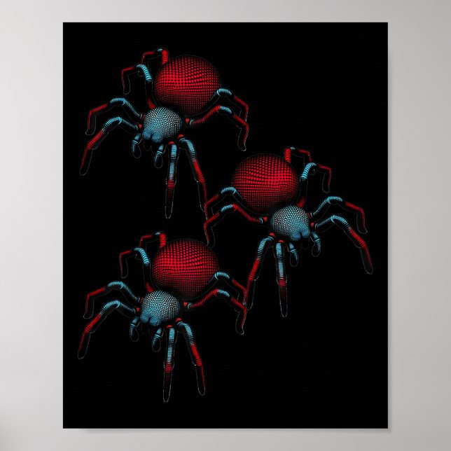 Spider Phobia Spider 3d Woman Women Man Child Girl Poster (Front)