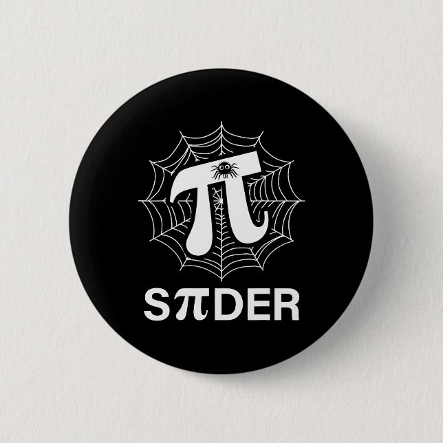 Spider Pi Spider Science Math Teacher Funny Spider 6 Cm Round Badge (Front)