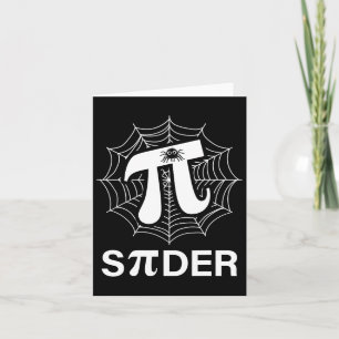 Spider Pi Spider Science Math Teacher Funny Spider Card