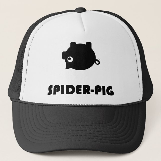 Spider-Pig Light T-shirts Trucker Hat (Front)