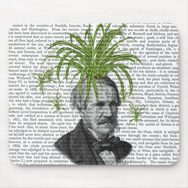 Spider Plant Head Mouse Pad (Front)